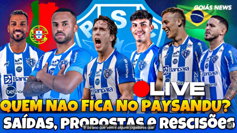 Paysandu prepara lista de dispensas após o fim da Série B! QUEM VAI SAIR? RENOVAÇÕES E MAIS