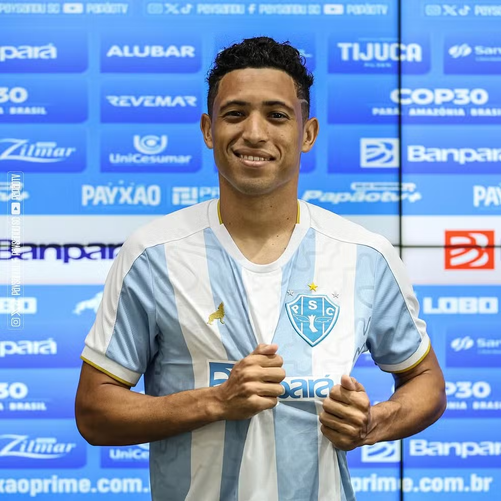 Atacante Marlon apresentado oficialmente no Paysandu