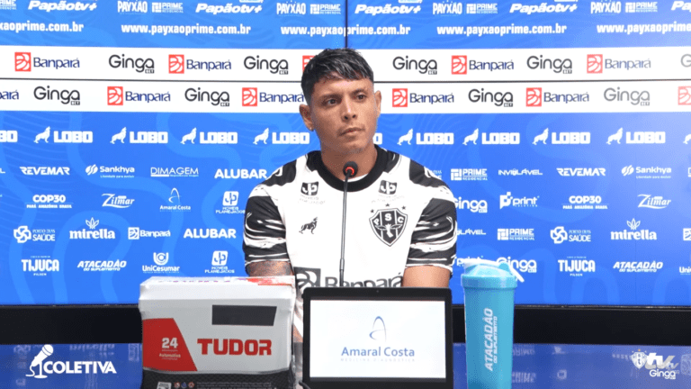 Pedro Delvalle destaca evolução no Paysandu: “Estou cada vez mais adaptado e confiante”