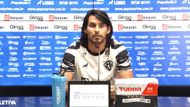 Coletiva do atacante Jorge Benítez