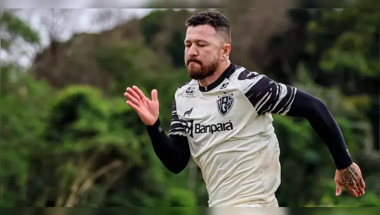 Eleito craque do Parazão 2025 pelo TC 13, Rossi é a principal esperança de gols do Paysandu contra o América-MG. | Jorge Luís Totti/Paysandu