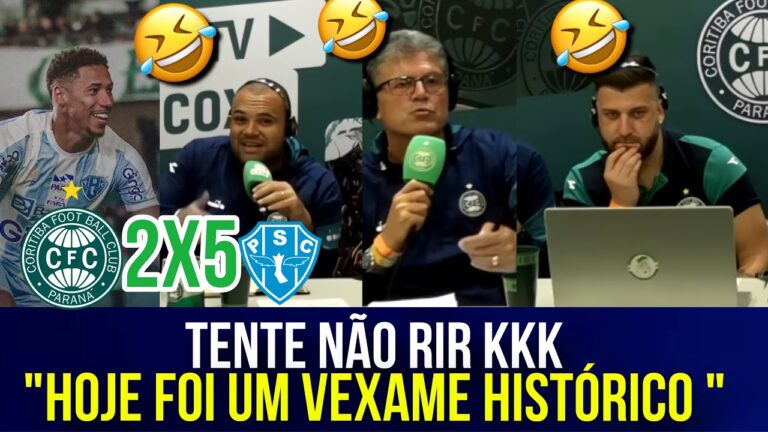 TENTE NAO RIR DOS TORCEDORES DO CORITIBA APÓS GOLEADA DE 5 DO PAYSANDU NO COUTO