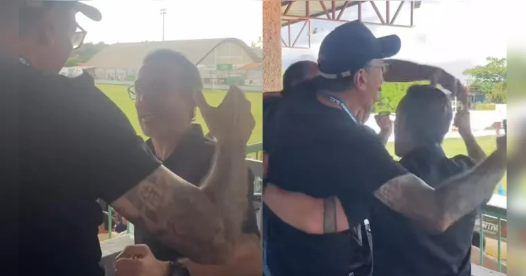 Marcio Tuma esteve em Ipixuna do Pará acompanhando a equipe bicolor | Reprodução