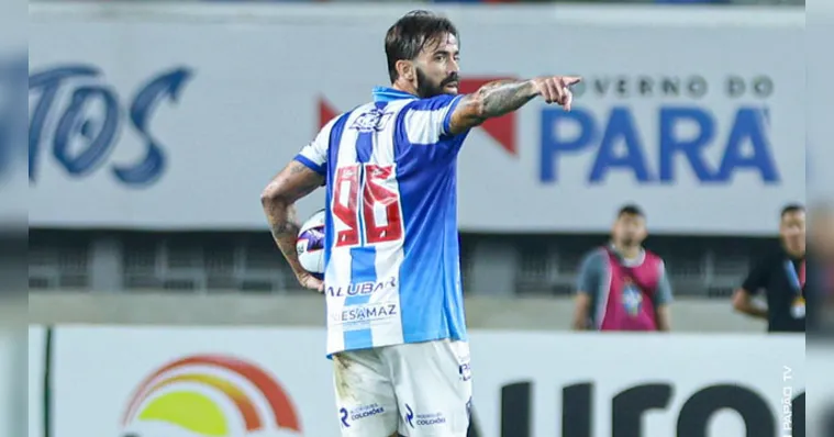 O volante está no Paysandu desde o início de 2025 e soma 36 partidas com a camisa bicolor. | Jorge Luis Totti, ascom Paysandu