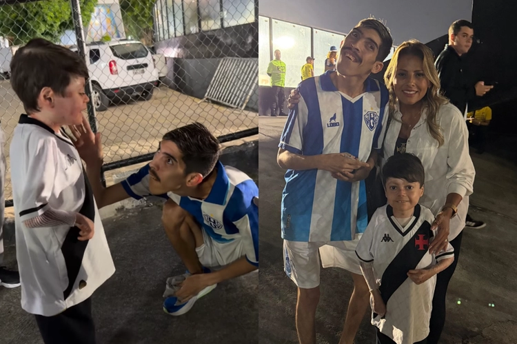 Gui e Pampam encontro no jogo Paysandu x Vasco no rio de Janeiro