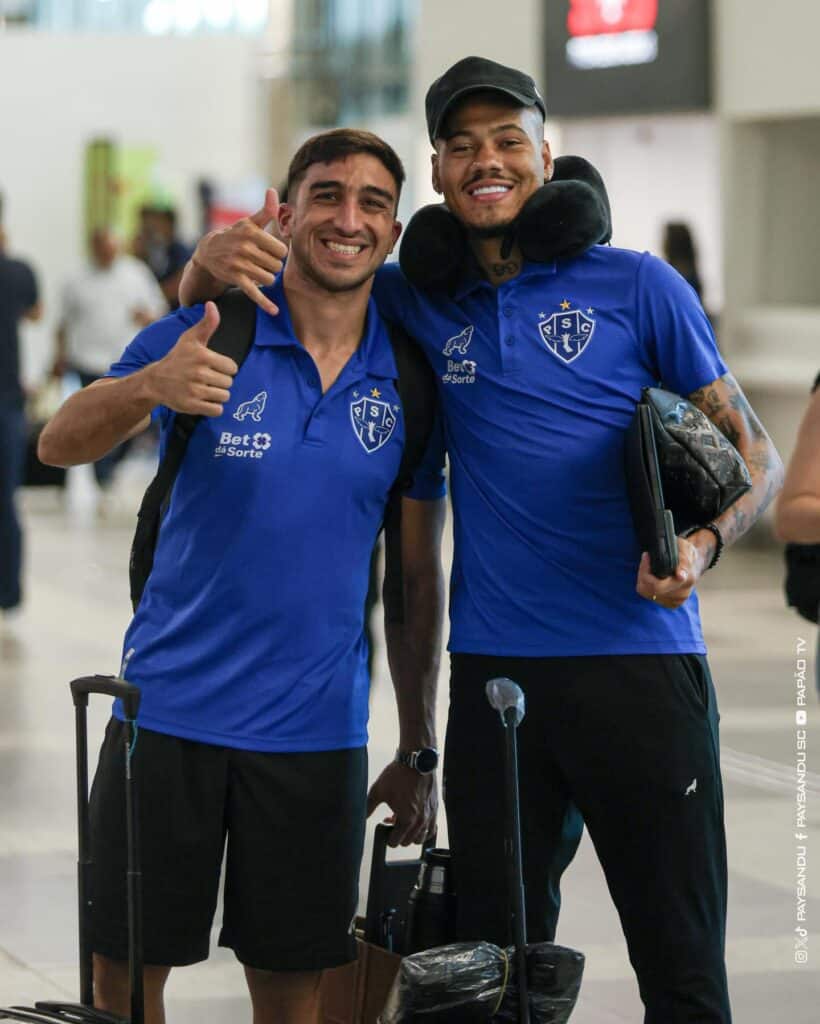 EMbarque Paysandu para o Rio de Janeiro