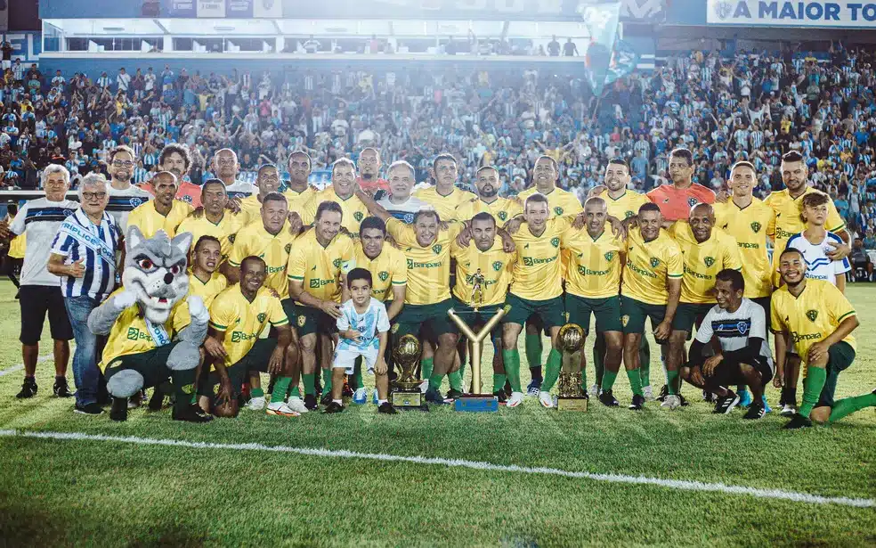 Paysandu reúne ídolos da tríplice coroa de 2002 — Foto: John Wesley/Ascom Paysandu