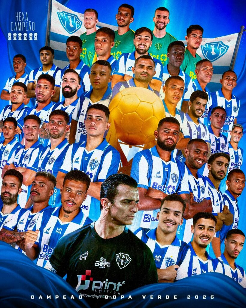 Paysandu hexa campeão da copa verde 2026