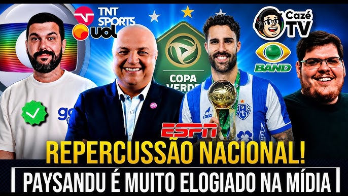 Mídia do eixo se rende ao Paysandu após hexa da Copa Verde e tríplice coroa